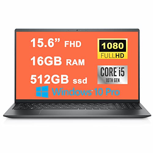Dell Inspiron 15 3000 3511 Business Laptop 15.6” FHD (1920 x 1080) Anti-Glare Narrow Border WVA Display Intel Quad-Core i5-1035G1 Processor 8GB RAM 256GB SSD Intel UHD Graphics HDMI Win10Pro Black (Renewed)