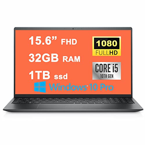 Dell Inspiron 15 3000 3511 Business Laptop 15.6” FHD (1920 x 1080) Anti-Glare Narrow Border WVA Display Intel Quad-Core i5-1035G1 Processor 8GB RAM 256GB SSD Intel UHD Graphics HDMI Win10Pro Black (Renewed)