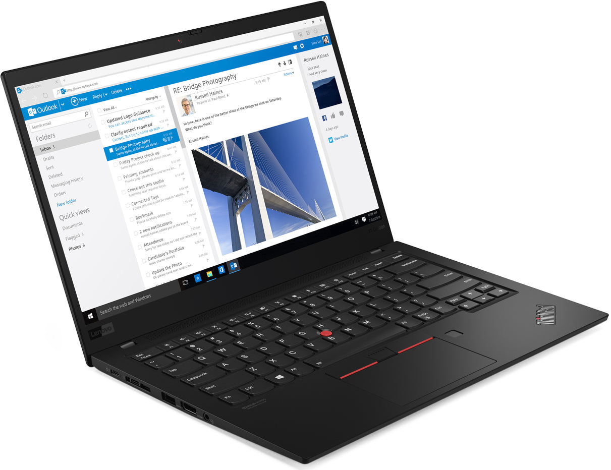 Lenovo ThinkPad X1 Carbon Gen 7 i5 8GB DDR4 RAM 512GB SSD Windows 10 Professional