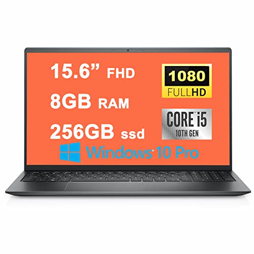 Dell Inspiron 15 3000 3511 Business Laptop 15.6” FHD (1920 x 1080) Anti-Glare Narrow Border WVA Display Intel Quad-Core i5-1035G1 Processor 8GB RAM 256GB SSD Intel UHD Graphics HDMI Win10Pro Black (Renewed)